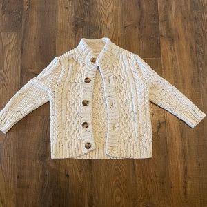 Boys cable knit cardigan